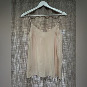 Amanda Uprichard silk beige cream tank shirt top